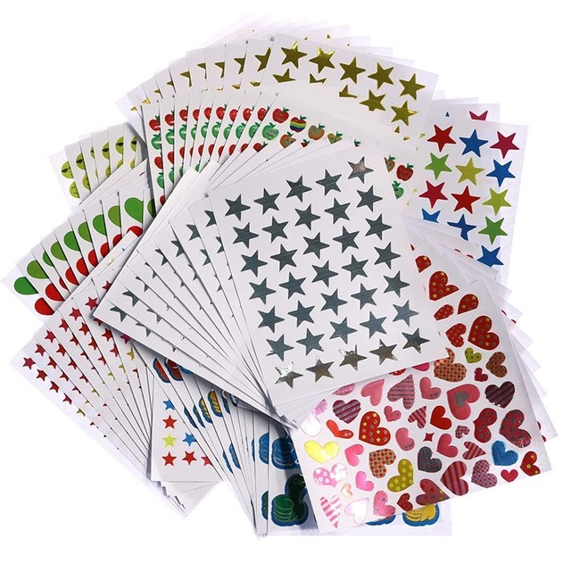 Stickers Kids Gold, Teachers Star Stickers